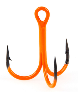 Крючки-тройники Lucky John  Orange UV LJH201 разм.002 6 шт.