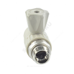 Кран шаровой PP-R серый Дн 25х3/4" НР прямой для радиатора VALFEX 10149025Г