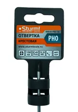 Отвертка крестовая PH0x150мм, CrV, магнитный наконечник Sturm! — фото 4