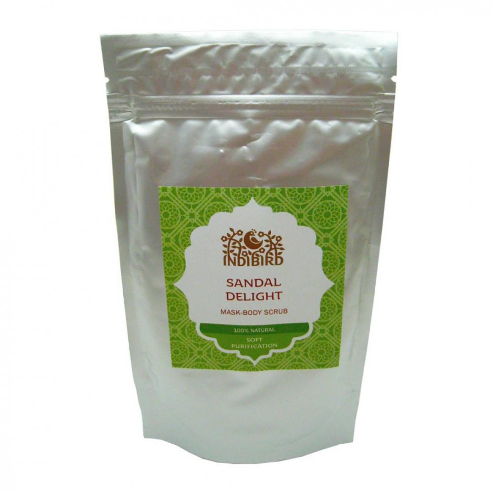 Маска-скраб для тела Сандаловое наслаждение (body mask scrub) Indibird | Индибёрд 100г