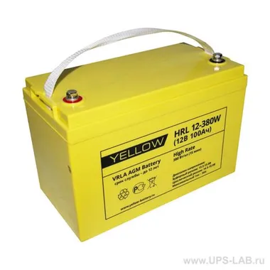 Аккумуляторы YELLOW HRL 12-380W - фото 1