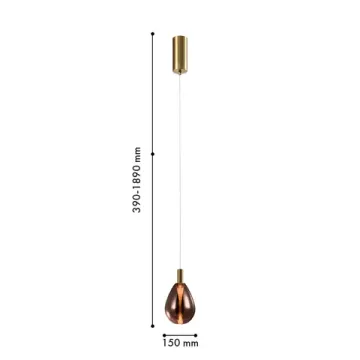 Подвес 4,3W 4000K 4256-1P медный Hopper Favourite
