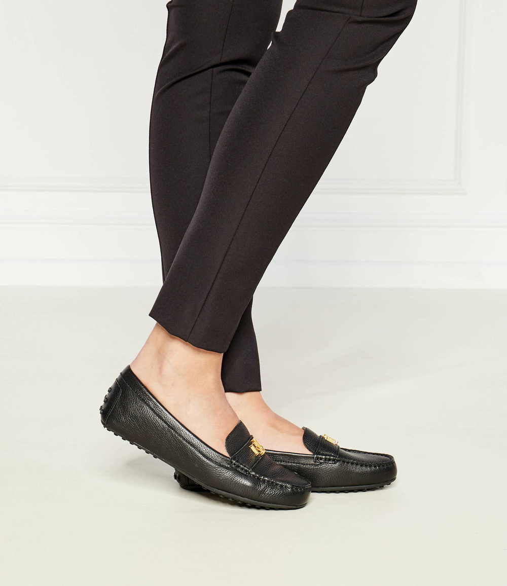 Кожаные мокасины LAUREN RALPH LAUREN - черный(802942768)