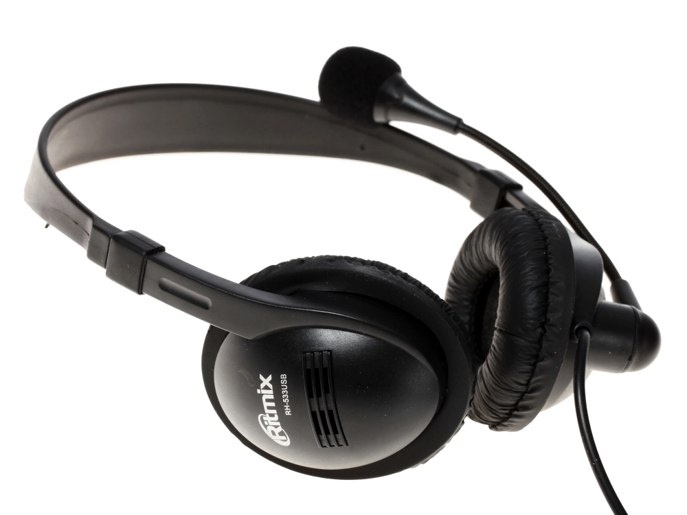 Ritmix RH-533USB Black — накладные наушники