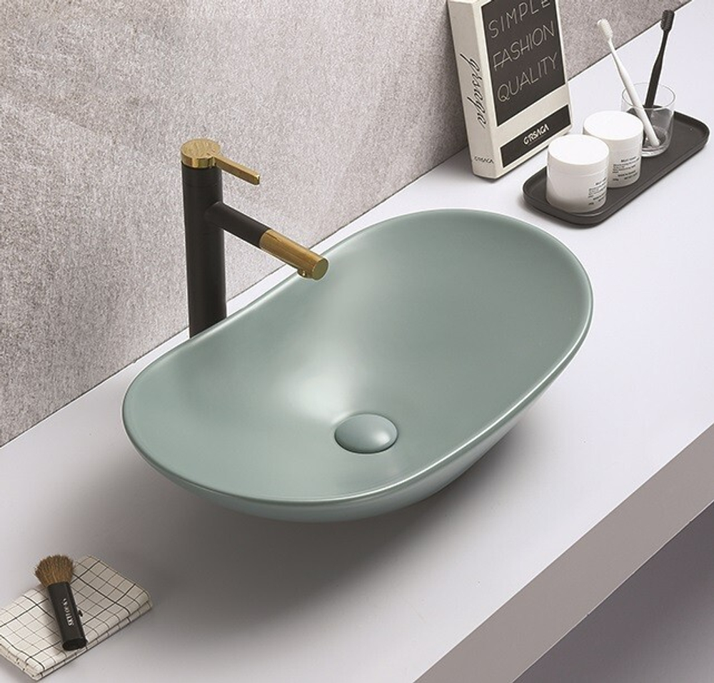 Раковина накладная CeramaLux 61.5 см 7811AMLG-6