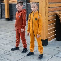 Комбинезон с капюшоном и карманами "Янтарь" подростковый утепленный