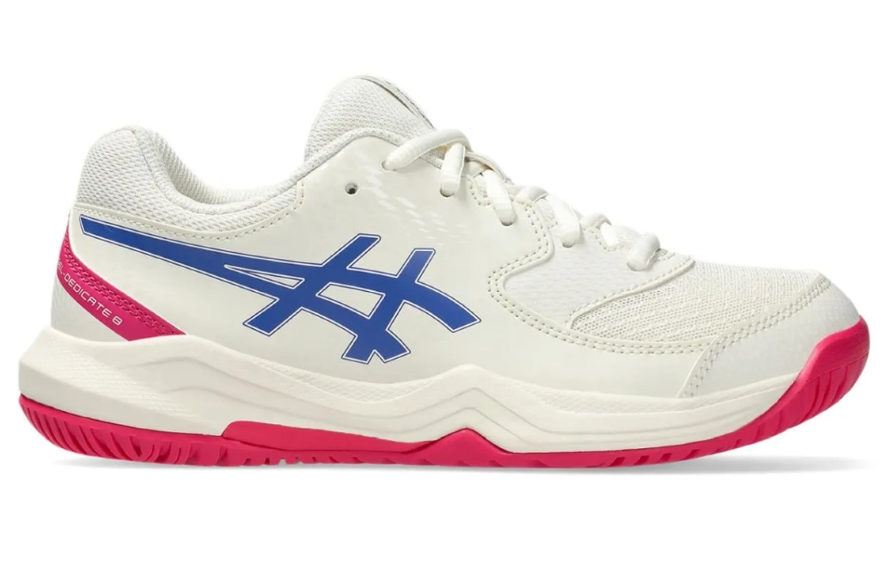 Детские теннисные кроссовки Asics Gel-Dedicate 8 GS - cream/dark cobalt