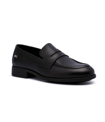 Кожаные лоферы Tommy Hilfiger - черный(FW0FW08030)