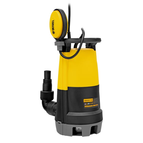 Насос дренажный для чистой и грязной воды DP-600S, 600 Вт, напор 7 м, 13000 л/ч Denzel
