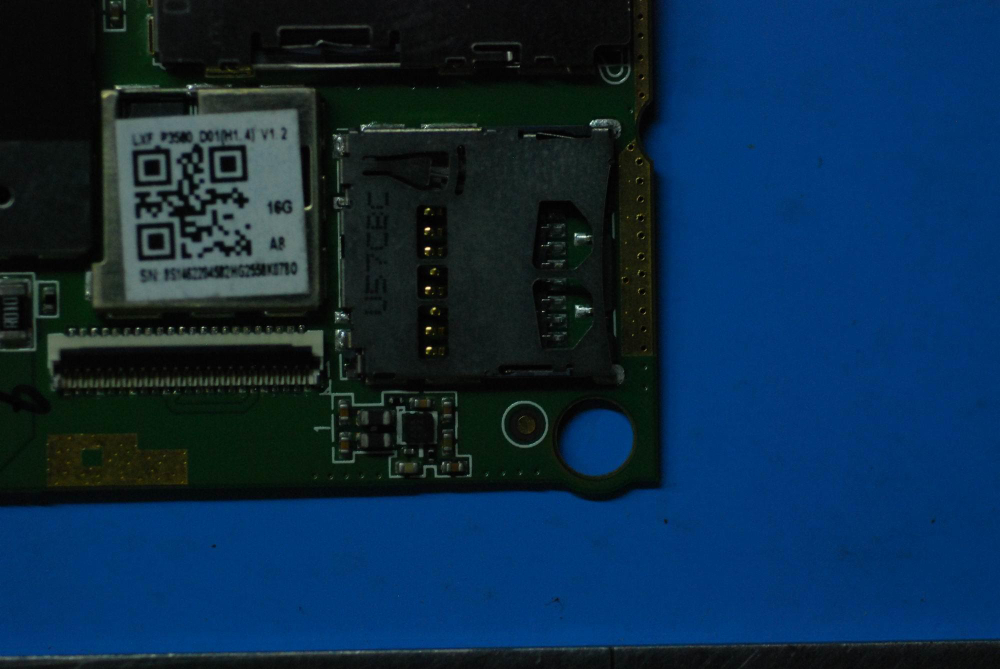 Материнская плата для планшета Lenovo A8-50 LTE 16G EMMC (5B28C02071), оригинал