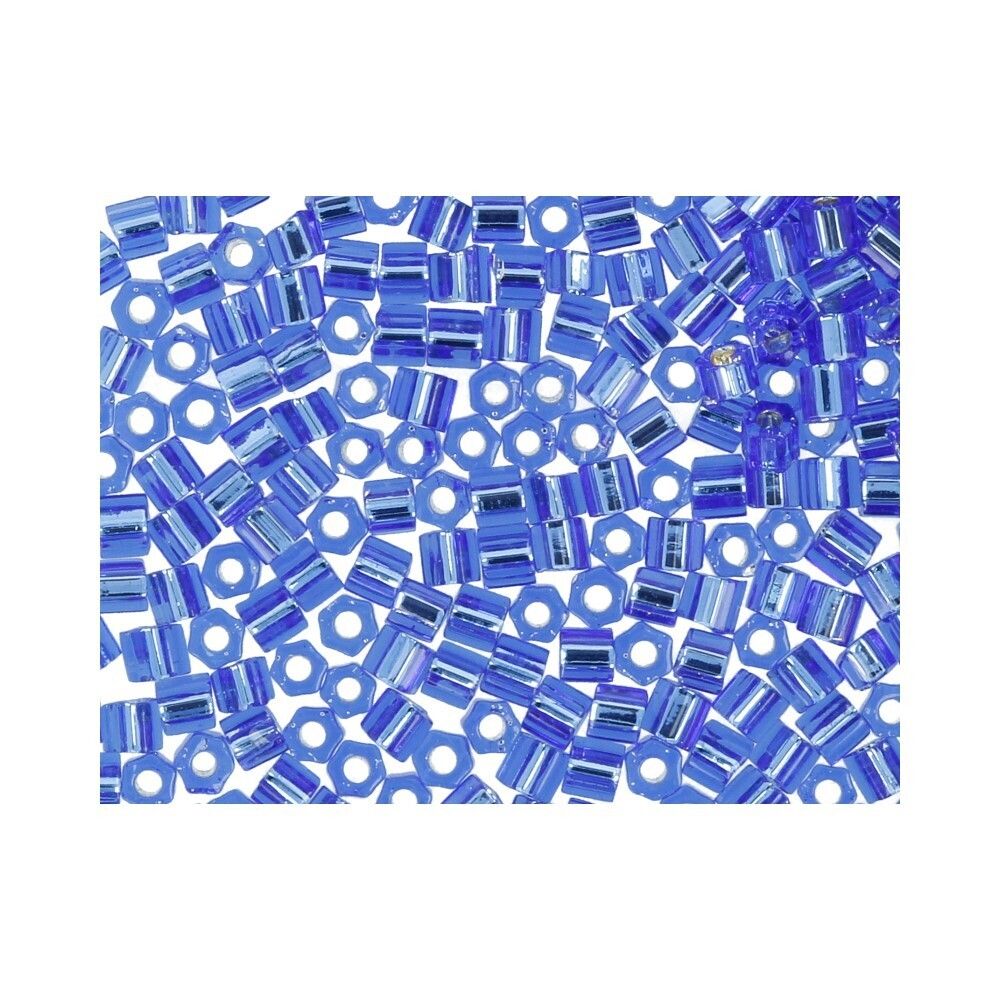 Бисер Toho 11/0 Hexagon 3 (2.2 мм), 25 г (5х5 г), 0035 васильковый