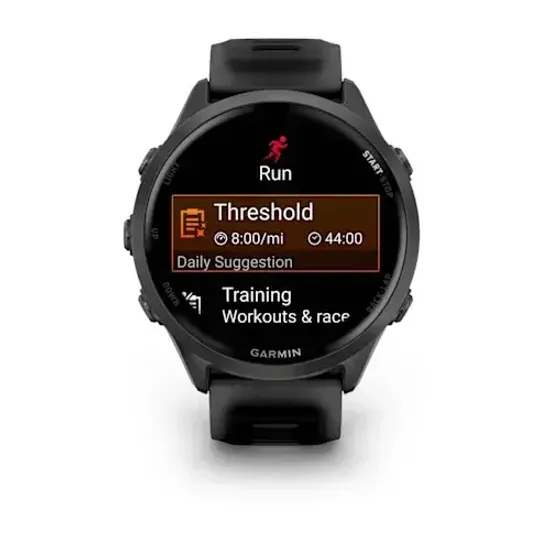Умные часы Garmin Forerunner 570 - 47 мм сланцево-серый алюминий с черным ремешком