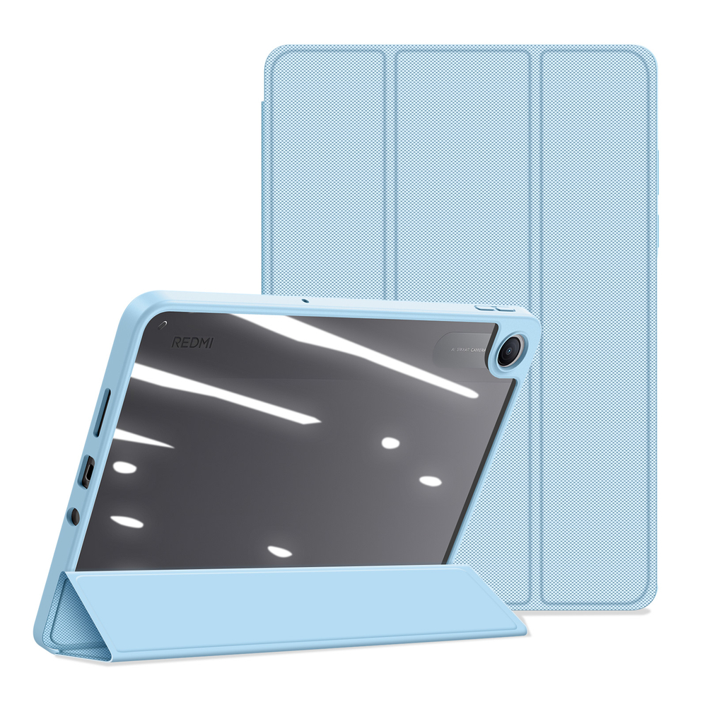 Чехол книжка синего цвета для планшета Xiaomi Redmi Pad 2 и Poco Pad C1, серия Toby Series от Dux Ducis