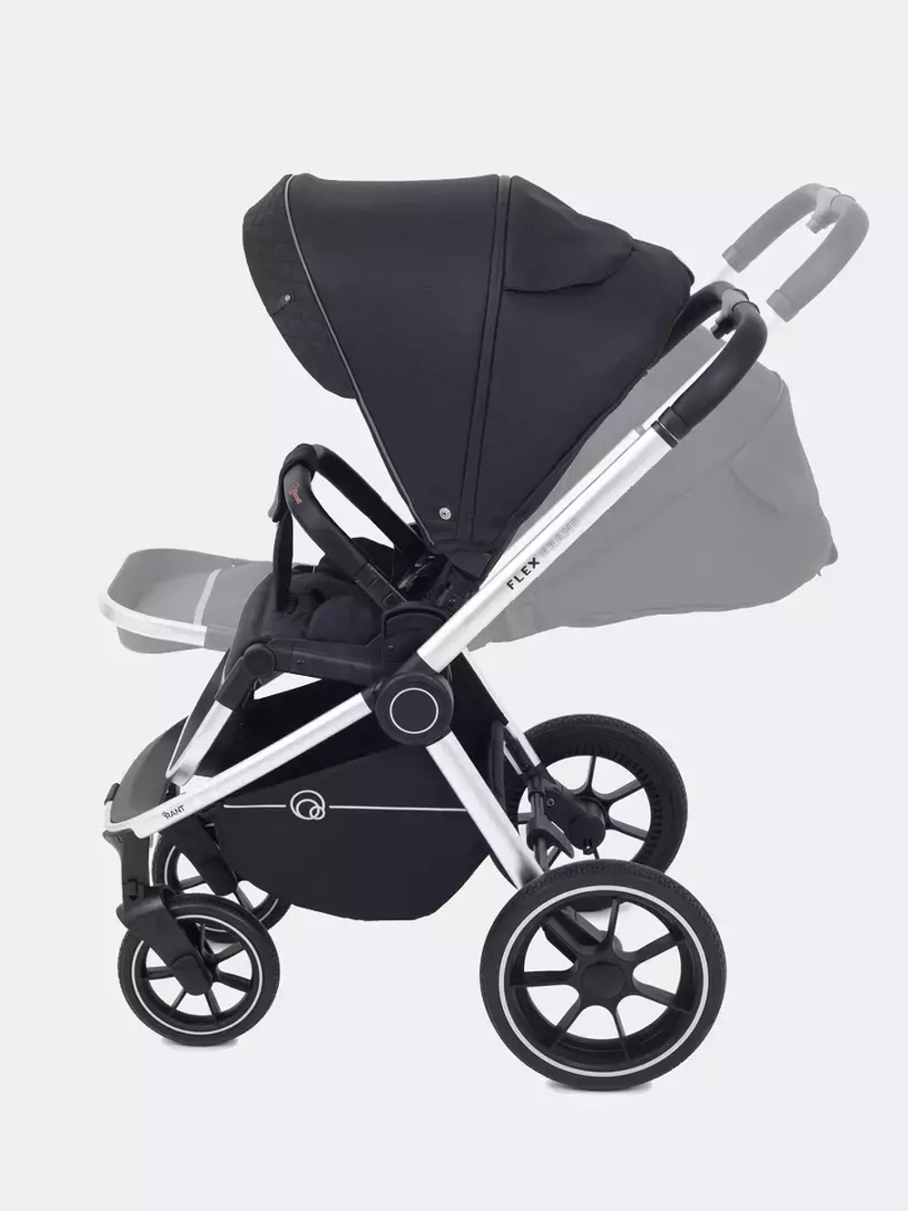 Коляска детская "FLEX GRAND" (2в1) RA072 Midnight Black + сумка