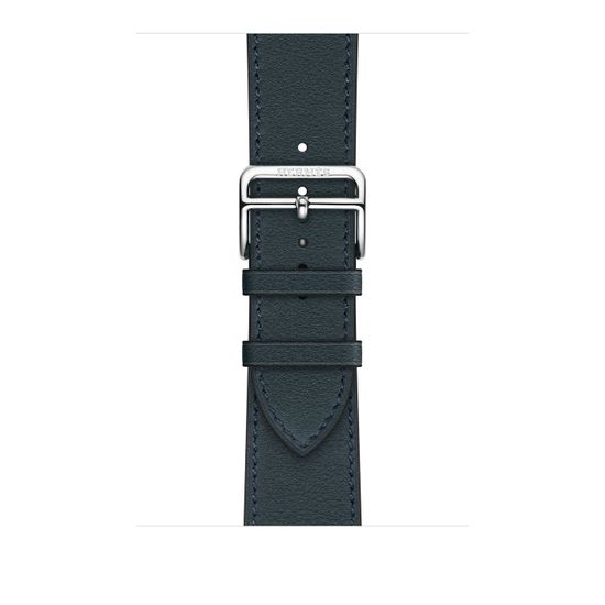 Apple Watch Hermès 45mm Silver Stainless Steel Case with Single Tour Vert Rousseau