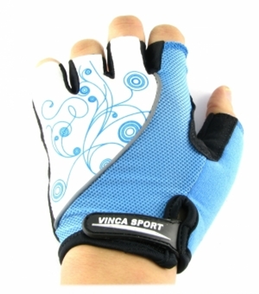 Перчатки велосипедные женские, цвет белый с синим, размер ХS VG 927 white/blue (XS)