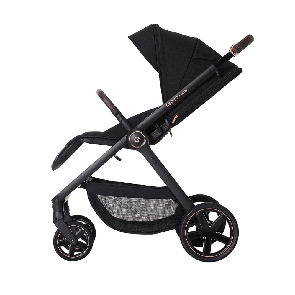 Детская коляска 3 в 1 Espiro Only 2025 и автокресло Pi Begie 410 stylish black / Бежевый (Beige 109)