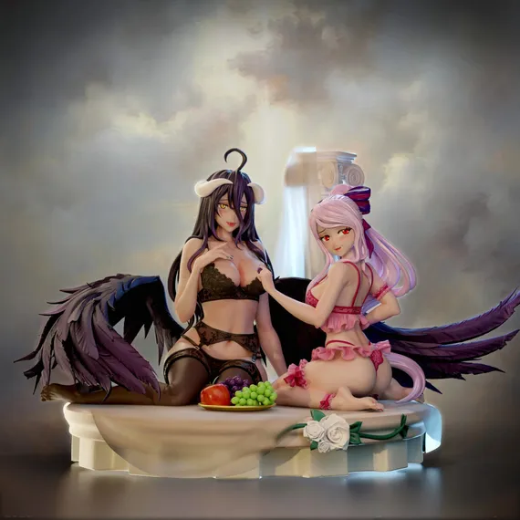 Albedo & Shalltear - Overlord