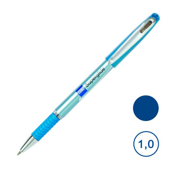 Ручка шариковая SuperGlide 1 мм 12 шт, 0515 цвет чернил: синий, Cello, 0515