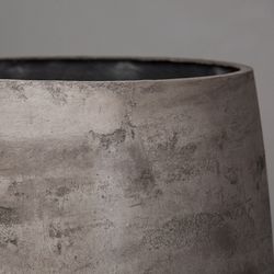 Кашпо OVAL CONCRETE GREY DARK D30 H41