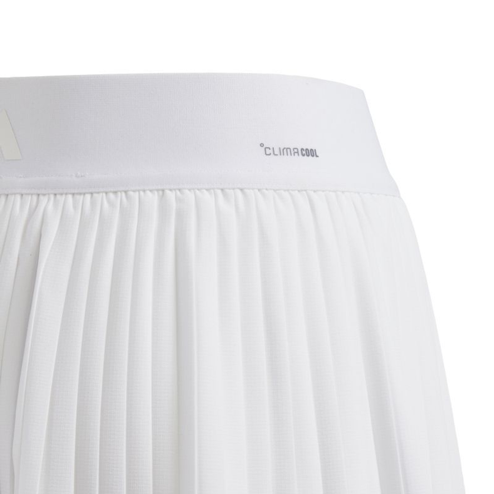 Юбка для девочки теннисная Adidas Girls Club Tennis Climacool Pleated - белый