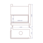 КАМИННАЯ ТОПКА CFL 1200B (STAV)