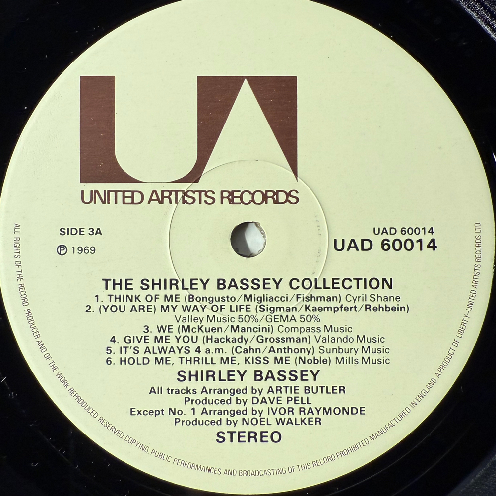 Shirley Bassey ‎– The Shirley Bassey Collection 2LP (Англия 1972г.)