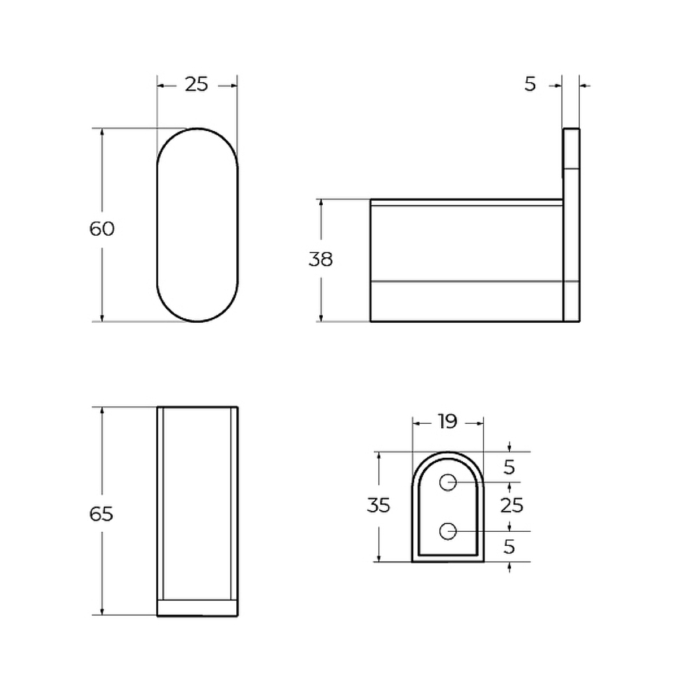Крючок Cezares Stylus STYLUS-HK-BORO Брашированное золото