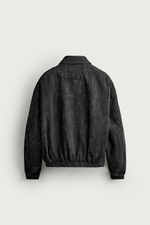 КУРТКА С ФАКТУРНОЙ ТКАНЬЮ И СМЕСЬЮ ХЛОПКА — ZARA