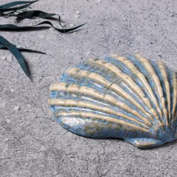 Блюдо для подачи 13*12,5 см h3 см Shell Northern Blue Frutti di Mare P.L. [1]