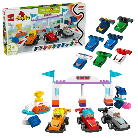 Конструктор LEGO Duplo 10445 Гоночные машины и пилоты команды F1