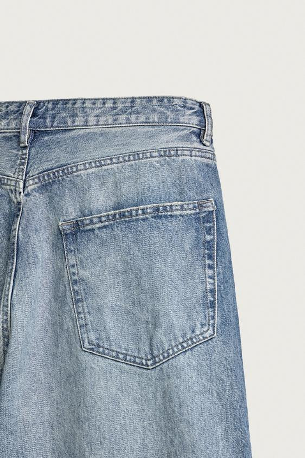 ZARA ДЖИНСЫ BAGGY С РАЗРЕЗАМИ, СИНИЙ