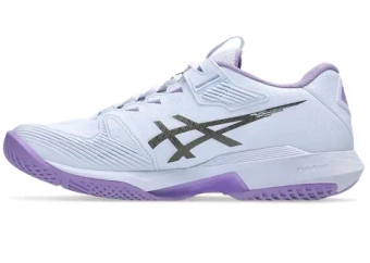 Женские Кроссовки теннисные Asics Solution Speed FF 4 Night Energy - blue fade/gunmetal