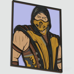 3D Картина по номерам из дерева Скорпион, 23x30 см