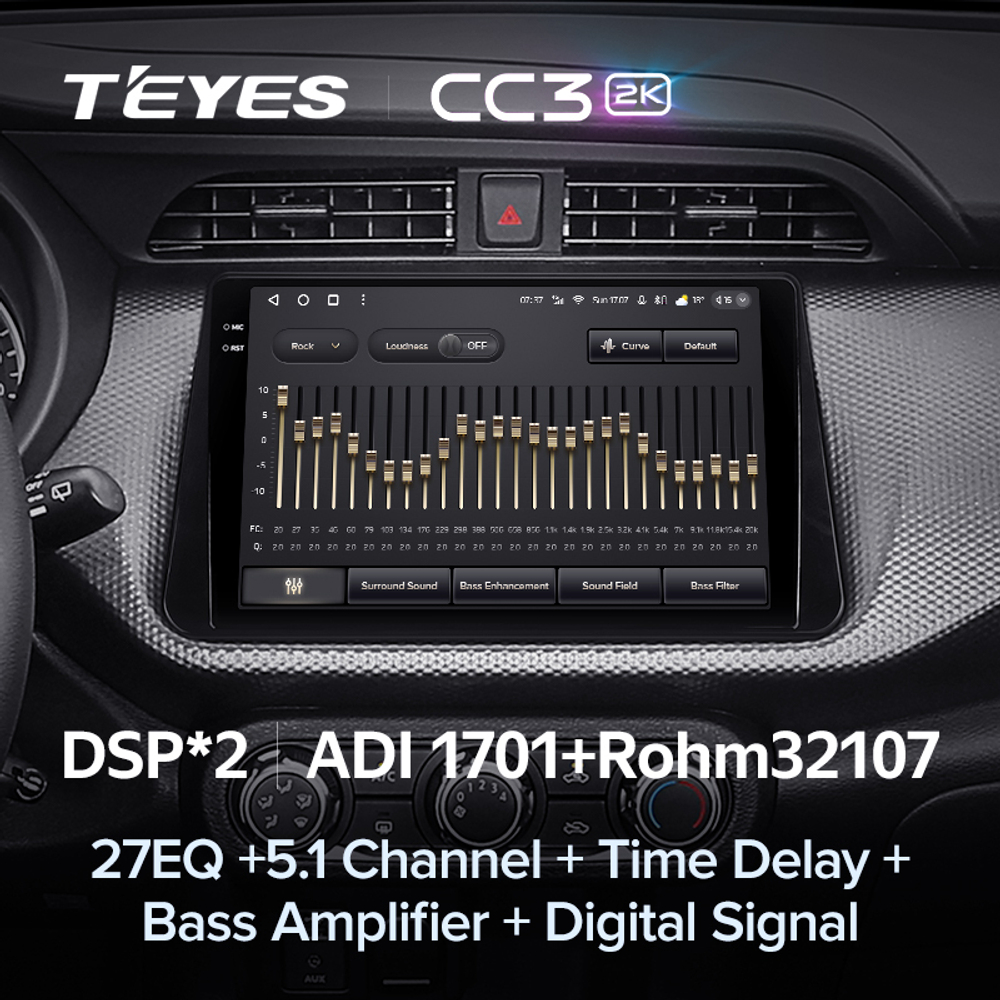 Teyes CC3 2K 10,2"для Nissan Kicks 2020+ (прав)