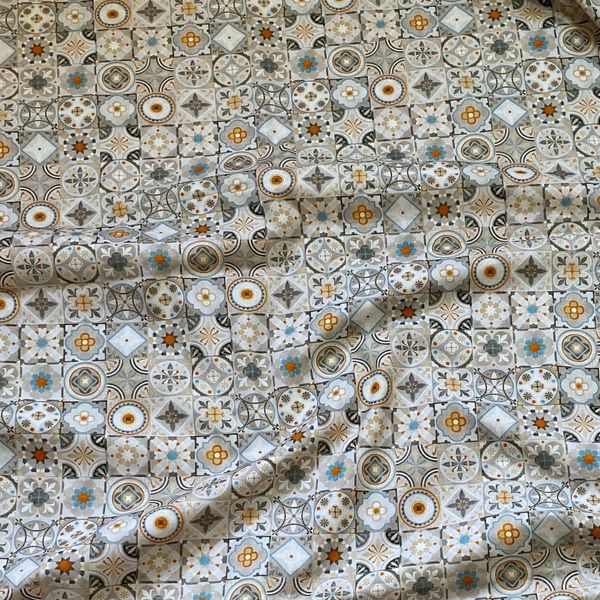 ОТПРАВЛЕНО НА ПЕЧАТЬ, БЕЖЕВЫЙ МАРРАКЕШ, 100% хлопок Handmade Fabrics 2
