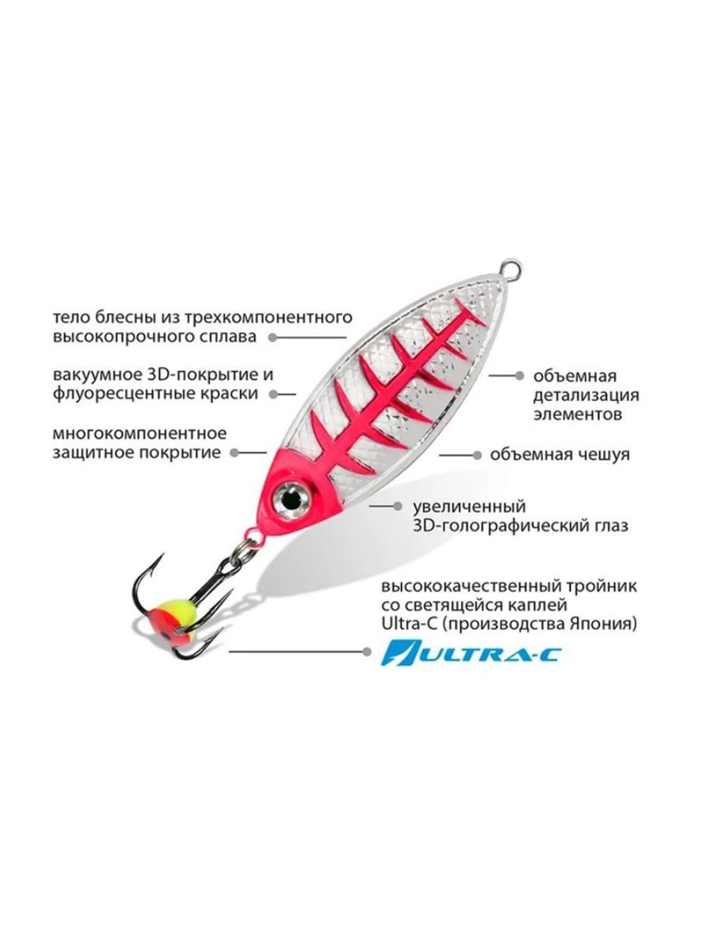 Блесна зимняя КРОК 9,0g цвет 05, 1 шт