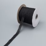 Лента клеевая нитепрошивная по косой усиленная 12.0 мм / 100 метров, 0536-0011, цв.черный