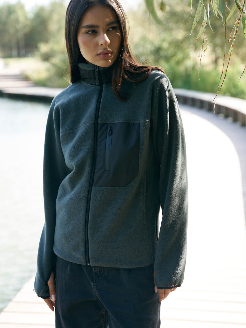 Флисовая толстовка unisex Eiger dark gray