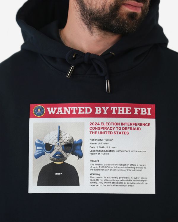 Худи Wanted by the FBI navy - фото 3