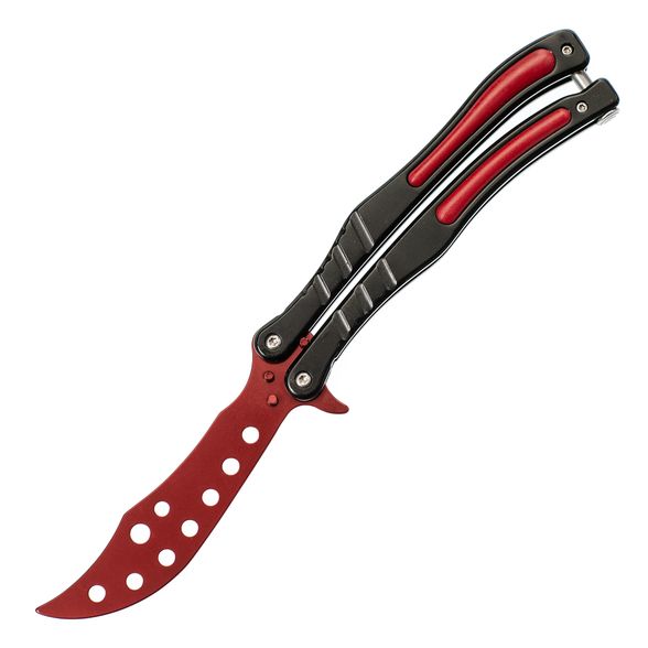 Цена наТренировочный нож-бабочка (балисонг) CS GO Red/Black