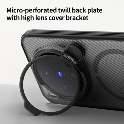 Чехол прозрачный тонированный с MagSafe на Vivo X300 с прозрачной откидной крышкой, серия CamShield Prop Magnetic (версия с прозрачной крышкой объектива) от Nillkin