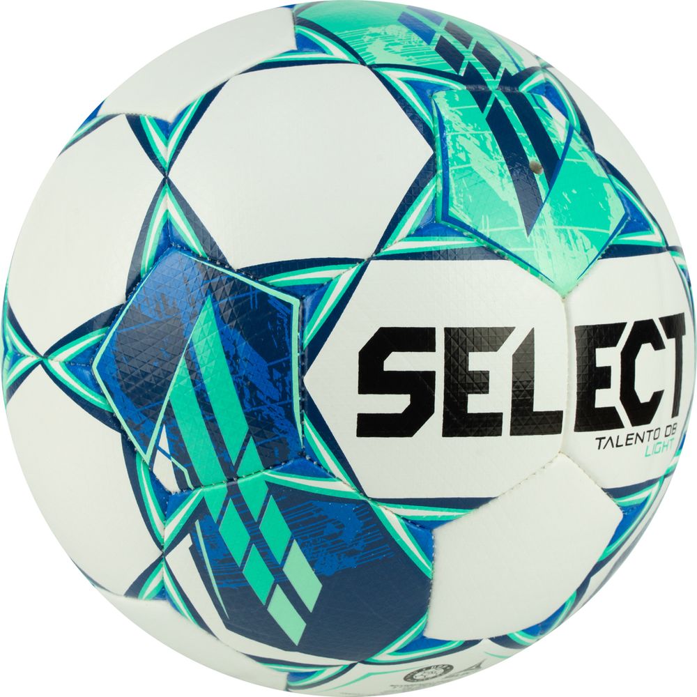 Мяч футб. SELECT Talento DB Light V23, 0775860004, р.5, 32п, ПУ, гибрид.сш, бело-зеленый