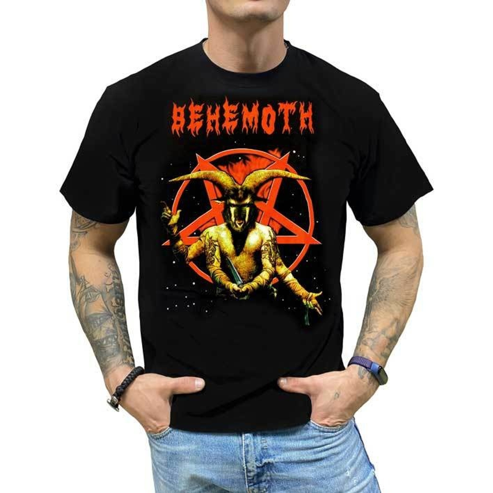 Футболка Begemoth (Бафомет четырехрукий) (M)