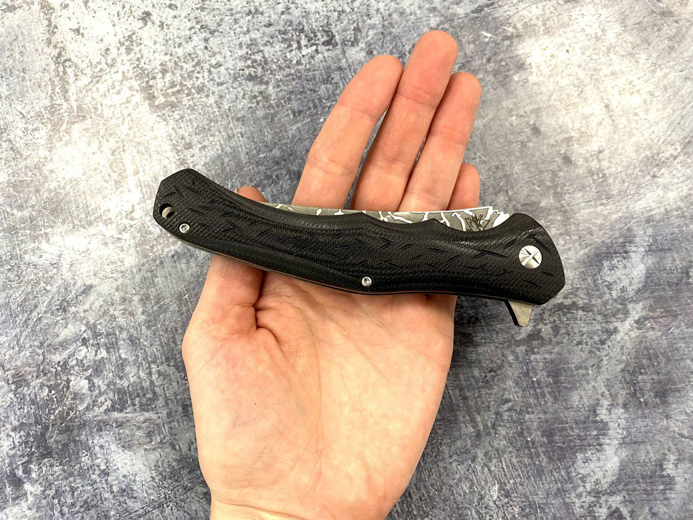 Складной нож Скопарь02, сталь 9Cr18MoV, G10