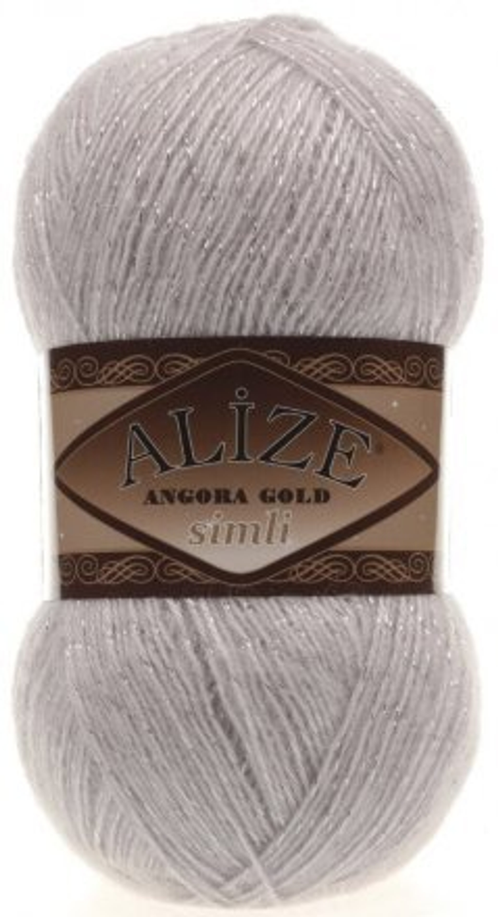Пряжа Angora Gold Simli, 100 г, 500м, 20%шерcть,75%акрил,5% металлик (цена за 1 шт)