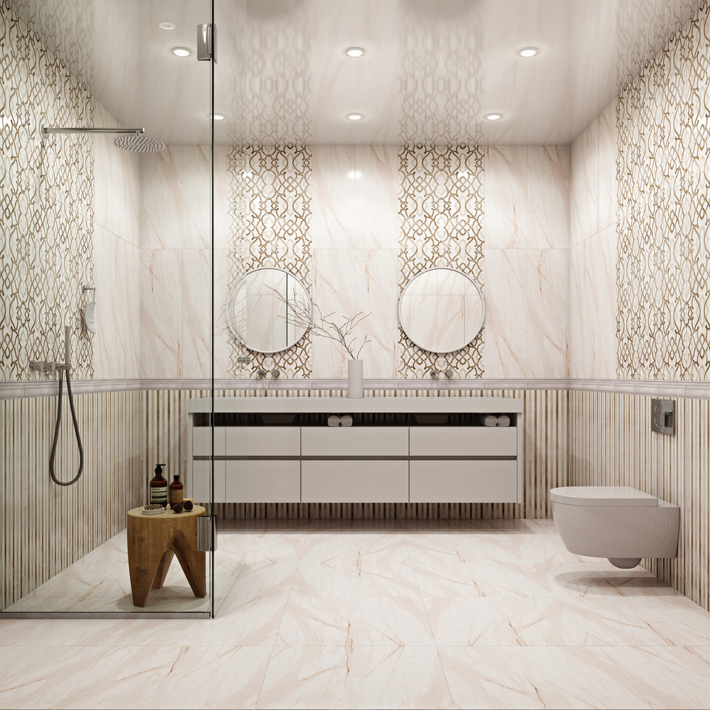 Шато беж верх 01 / Chateau beige wall 01  300х900 (1-й сорт)