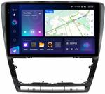 Магнитола для Skoda Octavia A5 2004-2013 (рамка черная глянцевая) - Teyes CC3-2K QLed Android 10, Быстрая, SIM-слот, CarPlay