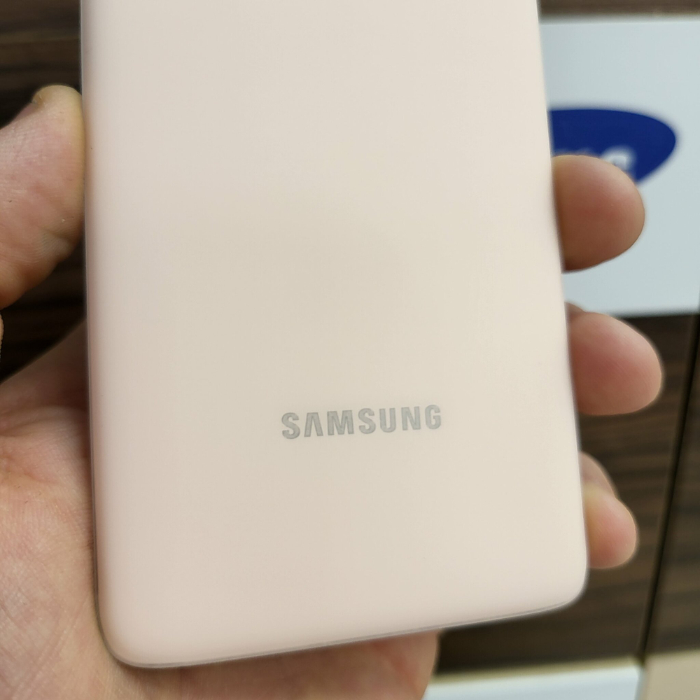 Крышка для Samsung S21 - задняя панель премиум качество (розового цвета)
