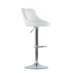 Барный стул Barneo N-83 Comfort (Комфорт) белая кожа